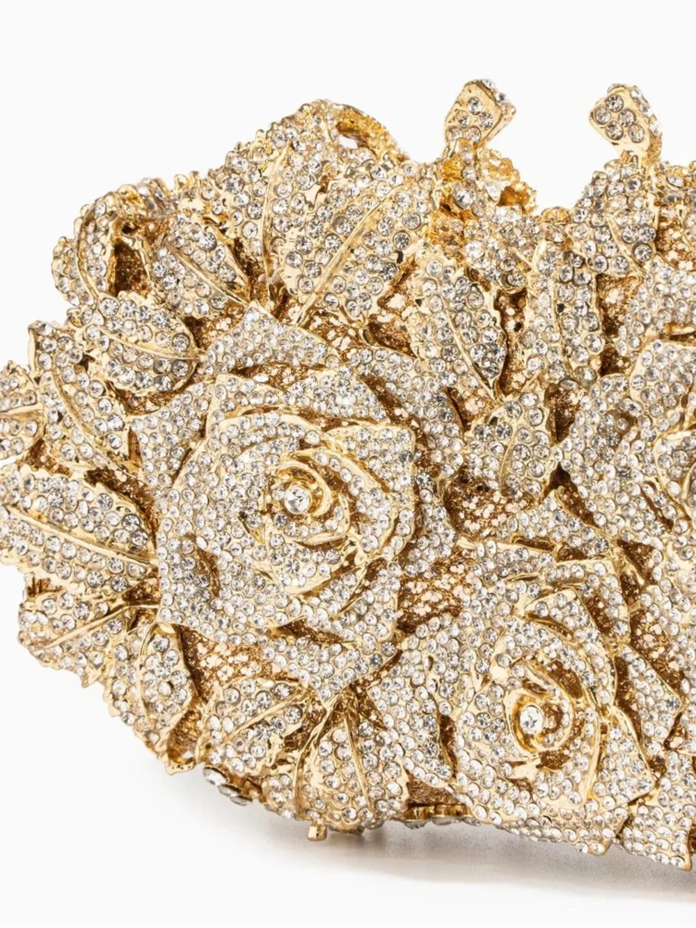 Verano Hill Cecilia Rose Clutch Bag Purse Gold